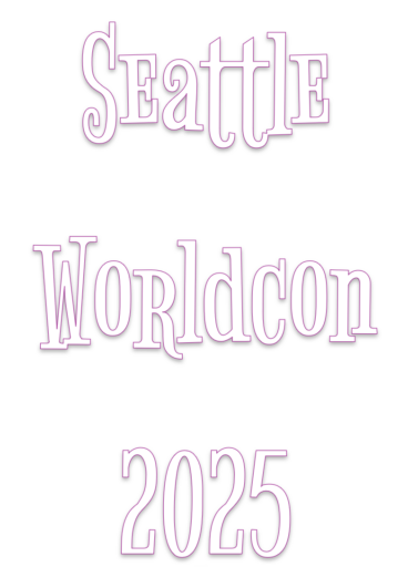 Outlined text saying Seattle Worldcon 2025.