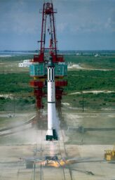 The MR-3 rocket launching.