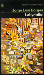 Cover of the 1970 edition of Labyrinths, with abstract art on the cover.