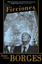 Cover of the 2015 edition of Ficciones, with a photo of Borges.