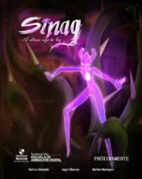 Sinag, the Last Ray of Light poster Poster for Sinag, the Last Ray of Light, featuring an illustration of a glowing purple humanoid creature with horns and a glowing chest.