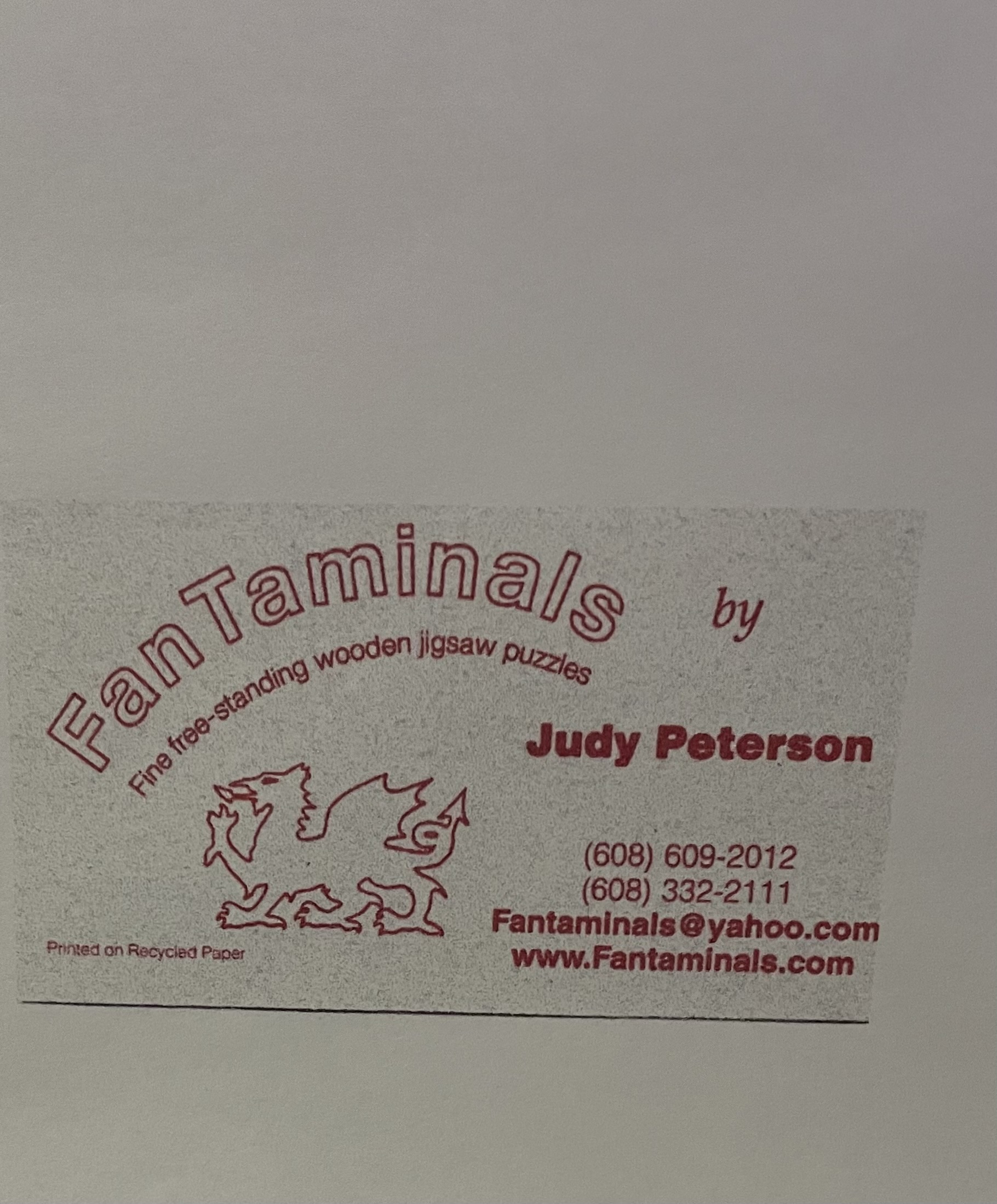 This is my business card.  I have always used the Welsh dragon as my logo