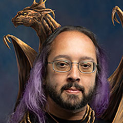 Rob Carlos and a dragon friend