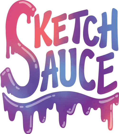 Sketch Sauce logo in drippy text