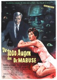 German poster for Die 1000 Augen des Dr. Mabuse.