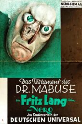 German poster for Das Testament des Dr. Mabuse.