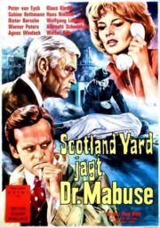 German poster for Scotland Yard jagt Dr. Mabuse.