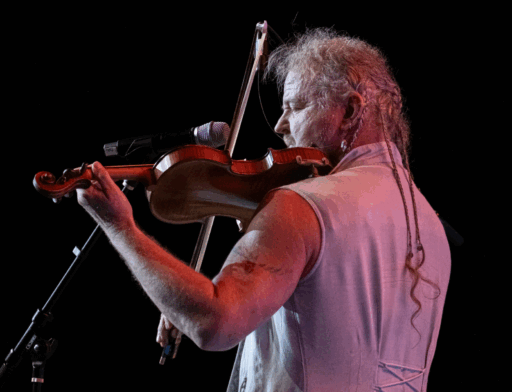 Guest of Honor Alexander James Adams playing his fiddle at the Opening Ceremonies