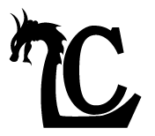 The words Liminal Fiction in chrome and blue, over a glowing upward curve, black background